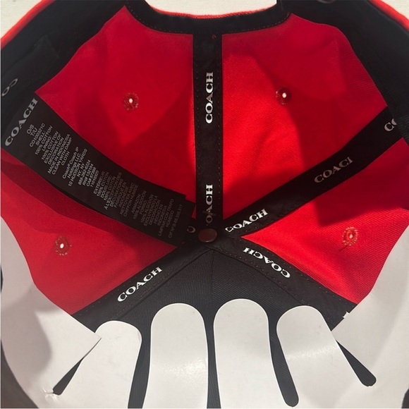 NWT Coach Red Cap with Coach Insignia on Front and adjustable back. - Picture 11 of 15